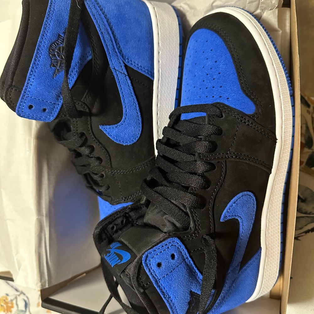 Nike Air Jordan Retro 1 OG Black and Royal Blue